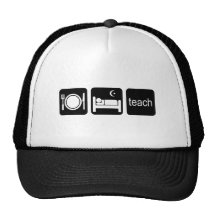 Eat sleep teach mesh hat