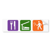 Eat Sleep Tennis Bumper Stickers