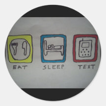 eat,sleep,texting sticker