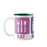 EAT SLEEP TRAVEL LIFESTYLE mugs