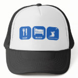 Eat Sleep Trinidad And Tobago hats
