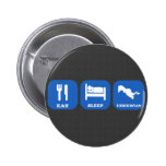 Eat Sleep Uzbekistan Pinback Buttons