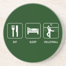 Eat Sleep Volleyball Coaster