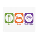 Eat Sleep Watch NASCAR postcards