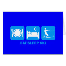 eat sleep water ski cards