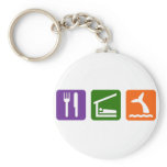 Eat Sleep Whale Watching keychains