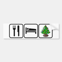 Eat, Sleep, X-Mas Bumper Sticker
