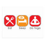 Eat Sleep Yoga Postcard