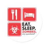 Eat Sleep Zombies - Red