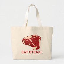 Eat STeak Canvas Bag