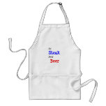 Eat Steak Drink Beer aprons
