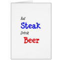 Eat Steak Drink Beer cards