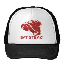 Eat STeak Trucker Hats