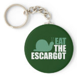 Eat the Escargot Land Snail Delicacy keychains