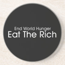 Eat The Rich Beverage Coaster