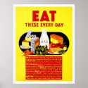 Eat These Every Day 1942 WPA posters