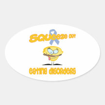 Eating Disorders Oval Stickers