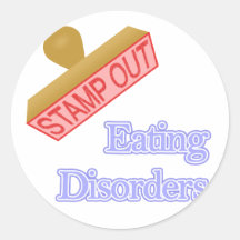 Eating Disorders Round Stickers