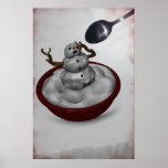 Eating Snowman Print
