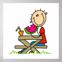 Eating Watermelon Print