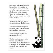 "Eats Shoots and Leaves" Postcard