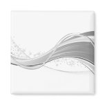 Ebony Waves Magnet