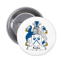 Eccles Family Crest Pinback Button