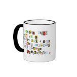Ecclesiates 3 Ransom Note Style mugs