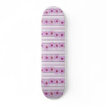 Echinacea Flower Stripes skateboards