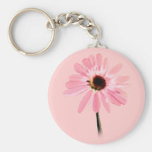 Echinacea purpurea key chain
