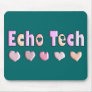 Echo Tech PINK HEARTS Design Gifts Mousepad
