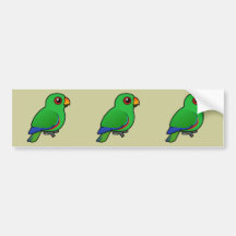 Eclectus Parrot male Bumper Stickers