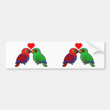 Eclectus Parrots in Love Bumper Stickers