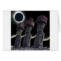 Eclipse 2010 Easter Island Card