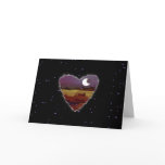 Eclipsed Heart Sci Fi Valentine Love Romance Card
