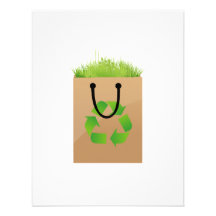 eco brown shopping bag grass recycle.png personalized invitation