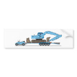 Eco Car Crane Trailer bumper stickers