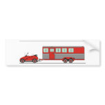 Eco Car Horse Trailer bumper stickers