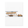 Eco Car Sail Boat Orange Postcards