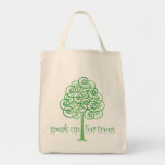 Eco-Friendly, Earth-Friendly, Love Trees Tote Bag