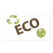 Eco Friendly Environment Recycling Business Cards