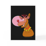 Eco-friendly Rudolph Reindeer Red CFL Christmas cards