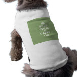 Eco Green Keep Calm and Carry On pet clothing