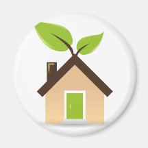 Eco House Fridge Magnets