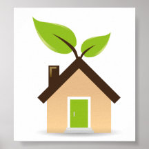 Eco House Print