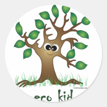 Eco Kid Round Sticker