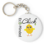 Eco-Minded Chick keychains