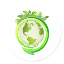 Eco Nuevo Round Sticker