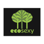 Eco Sexy Tree Hugger postcards