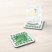 Eco Think Green Drink Coaster